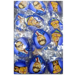 AFH Lord Buddha with Babasaheb Ambedkar Blue Keychain